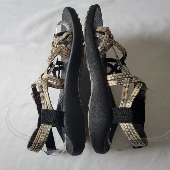 Chaco ZX/2 Yampa Sandals Sport Hiking Strappy Toe Loop Light Beam Gray Size 10 - Picture 8 of 11